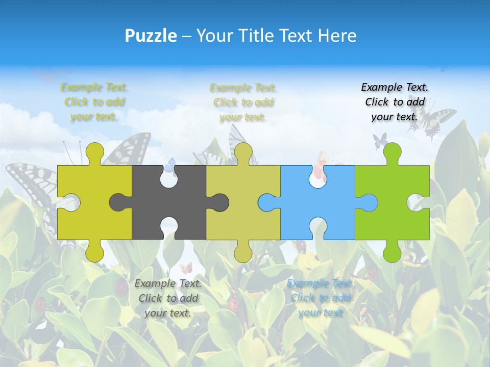 Fly Environment Ladybug PowerPoint Template