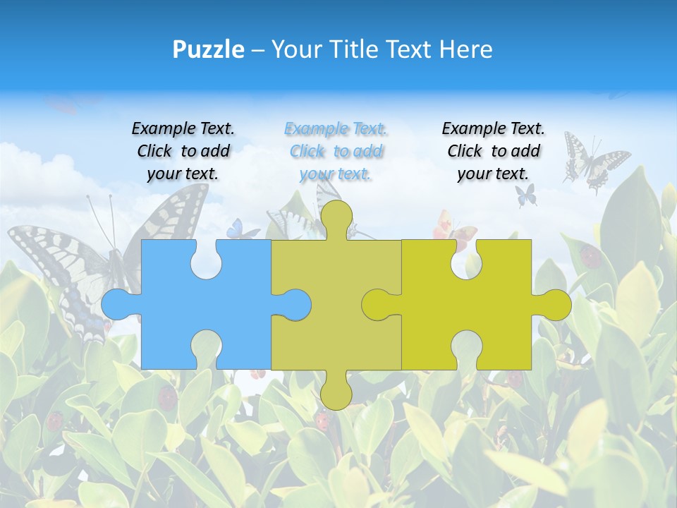 Fly Environment Ladybug PowerPoint Template