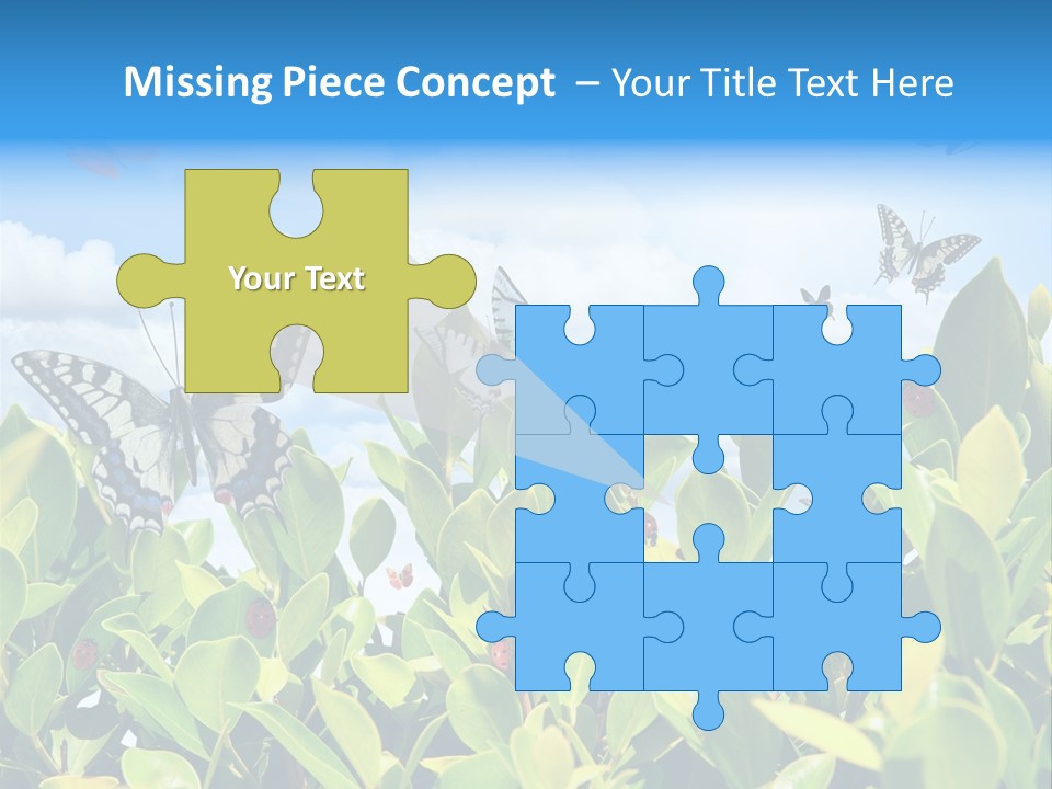 Fly Environment Ladybug PowerPoint Template