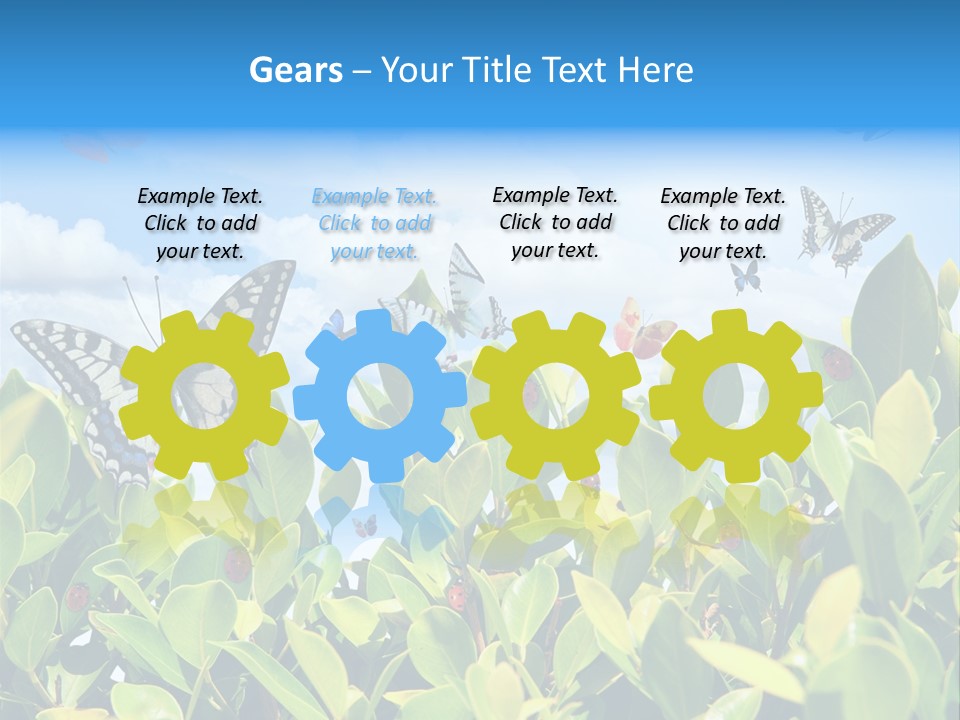 Fly Environment Ladybug PowerPoint Template