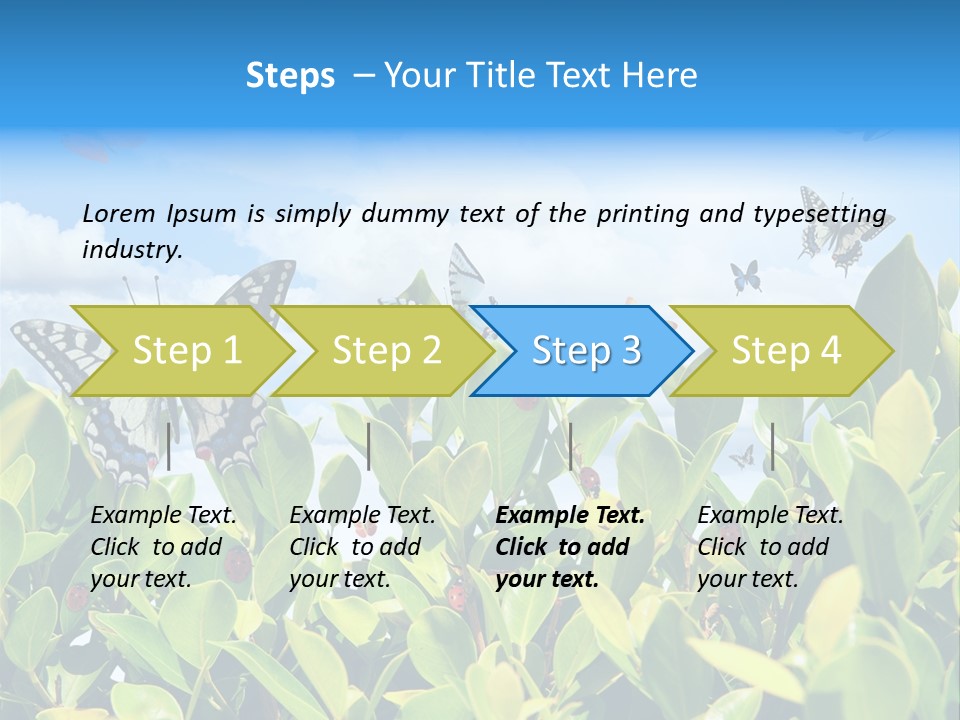 Fly Environment Ladybug PowerPoint Template