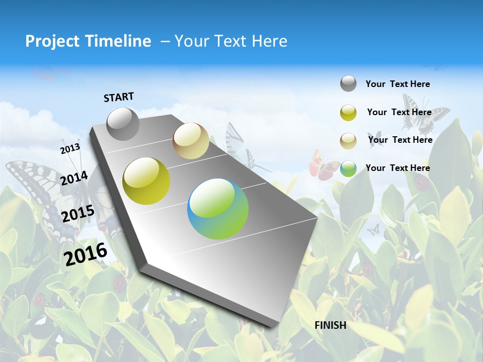 Fly Environment Ladybug PowerPoint Template