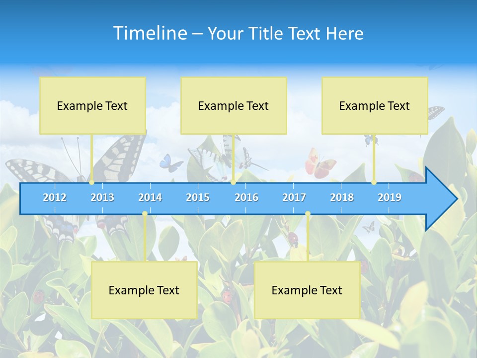 Fly Environment Ladybug PowerPoint Template