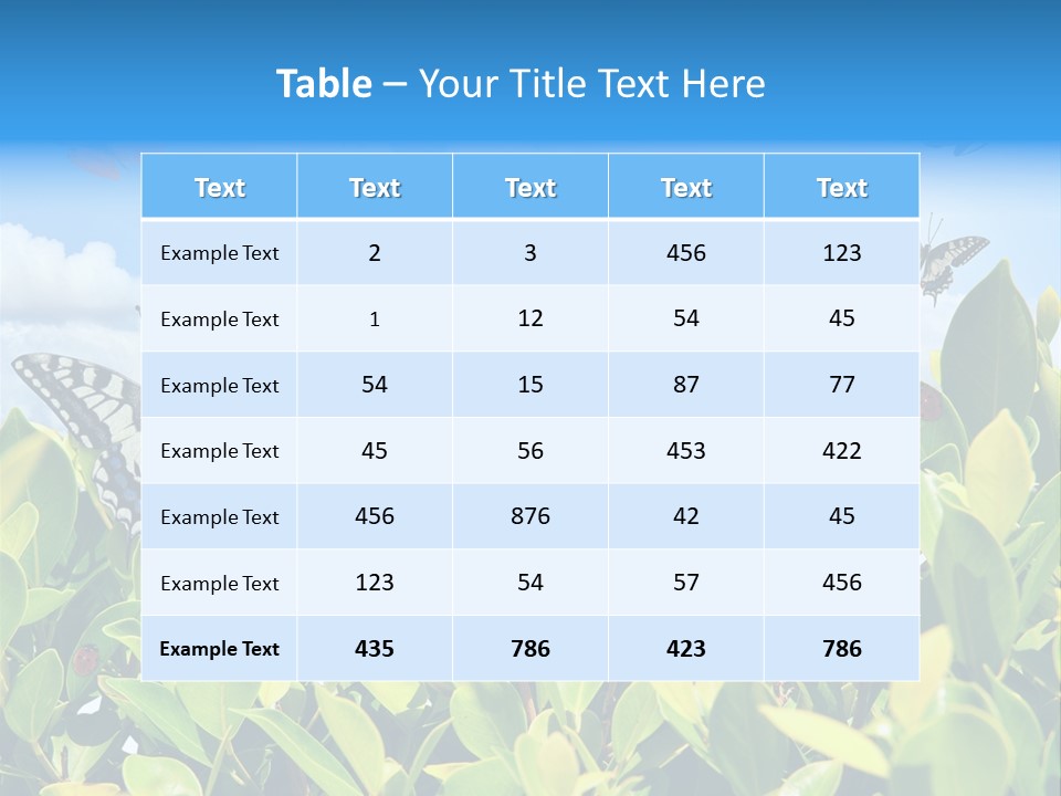 Fly Environment Ladybug PowerPoint Template