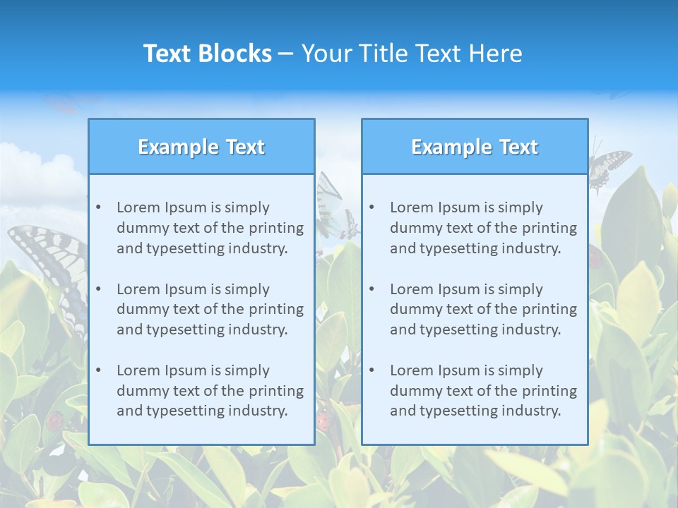 Fly Environment Ladybug PowerPoint Template