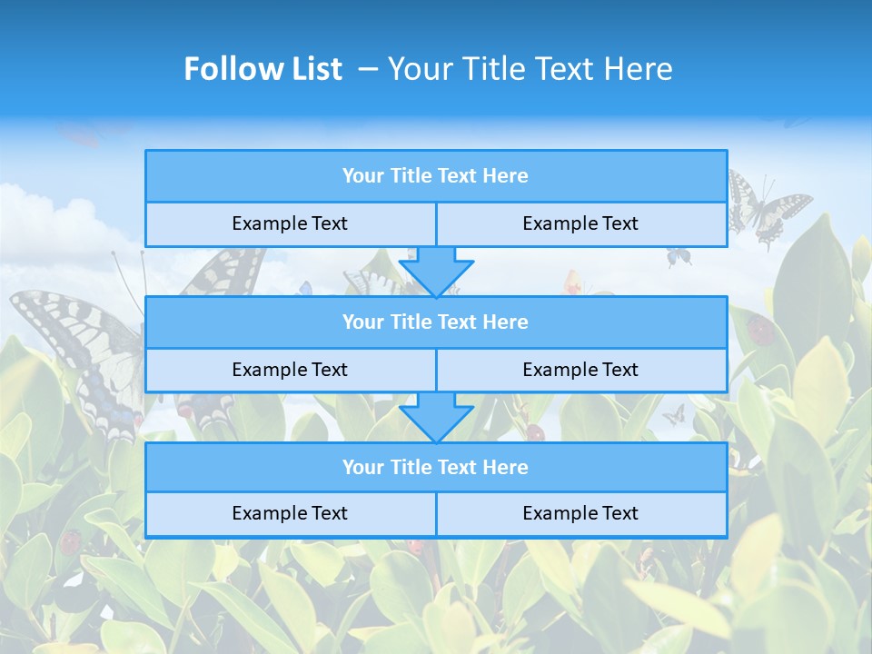 Fly Environment Ladybug PowerPoint Template