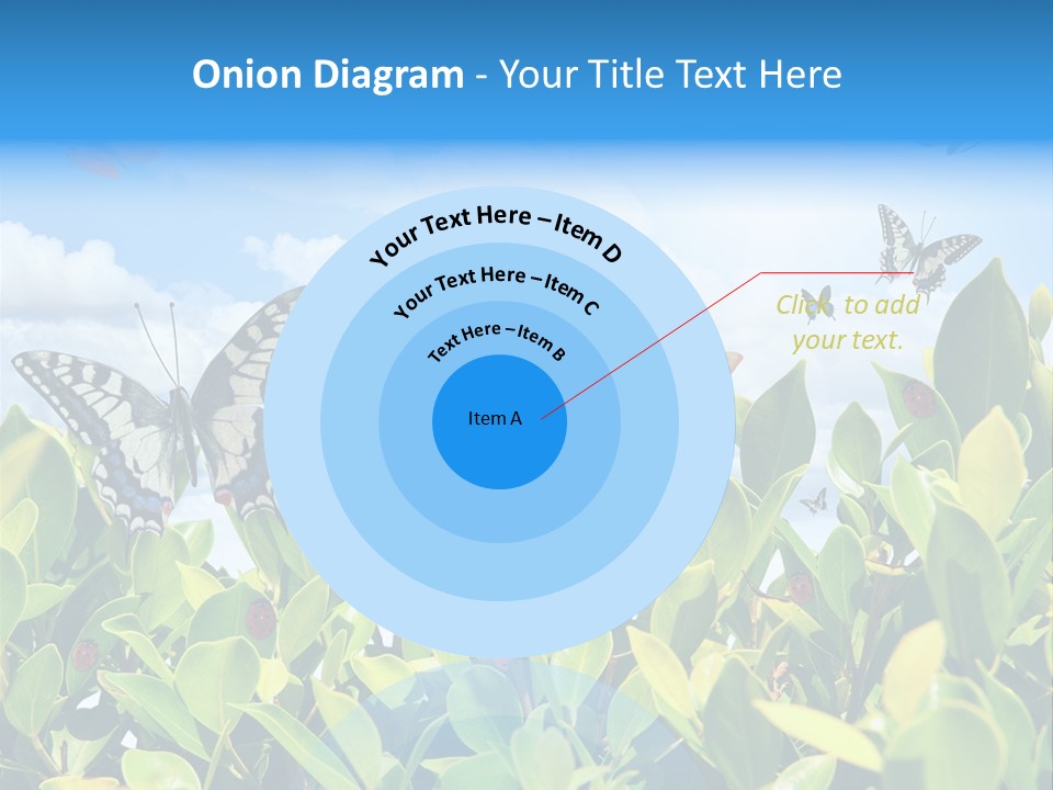 Fly Environment Ladybug PowerPoint Template