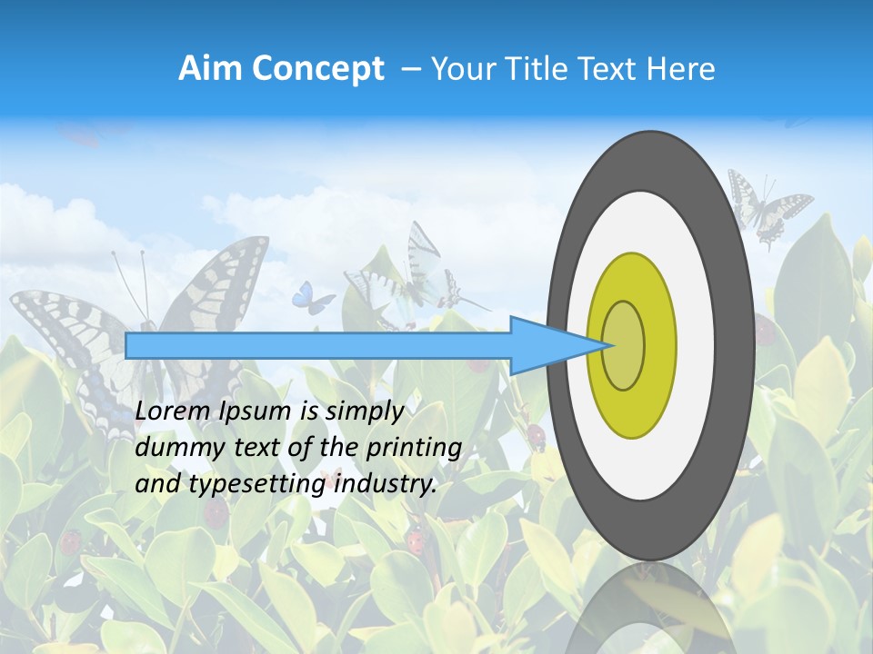 Fly Environment Ladybug PowerPoint Template