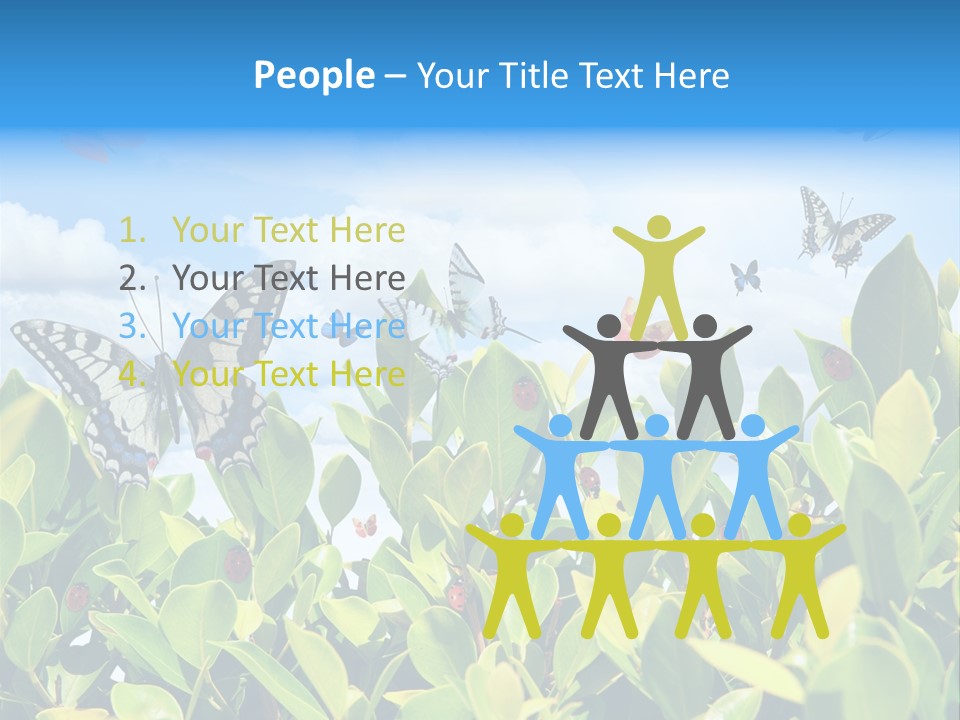 Fly Environment Ladybug PowerPoint Template