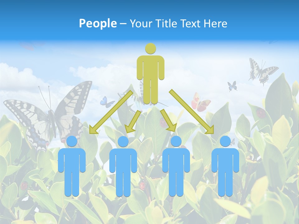 Fly Environment Ladybug PowerPoint Template