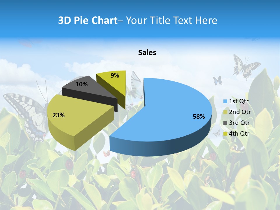 Fly Environment Ladybug PowerPoint Template