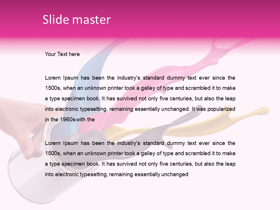 Container Cyan Tin PowerPoint Template