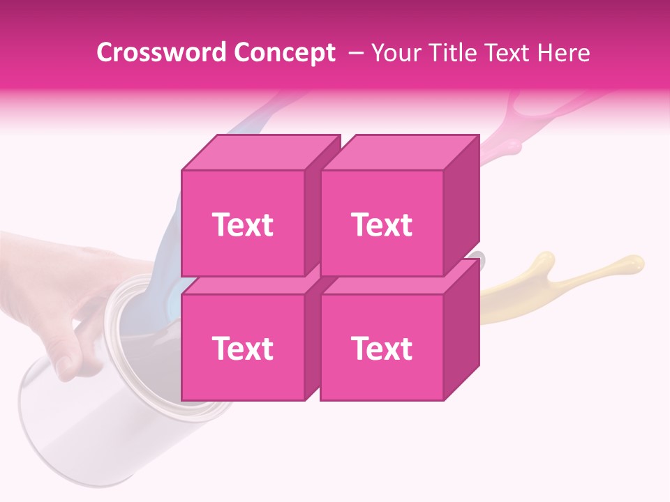 Container Cyan Tin PowerPoint Template
