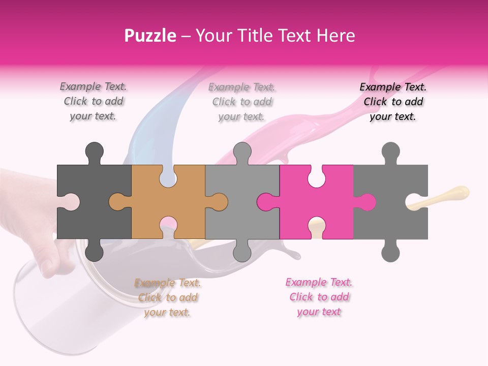 Container Cyan Tin PowerPoint Template