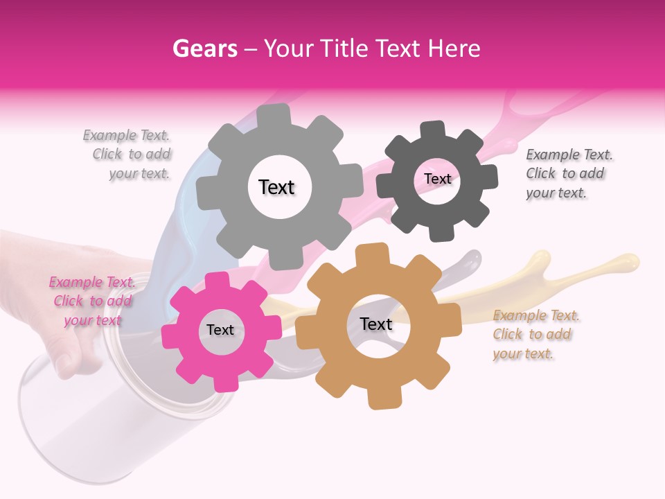 Container Cyan Tin PowerPoint Template