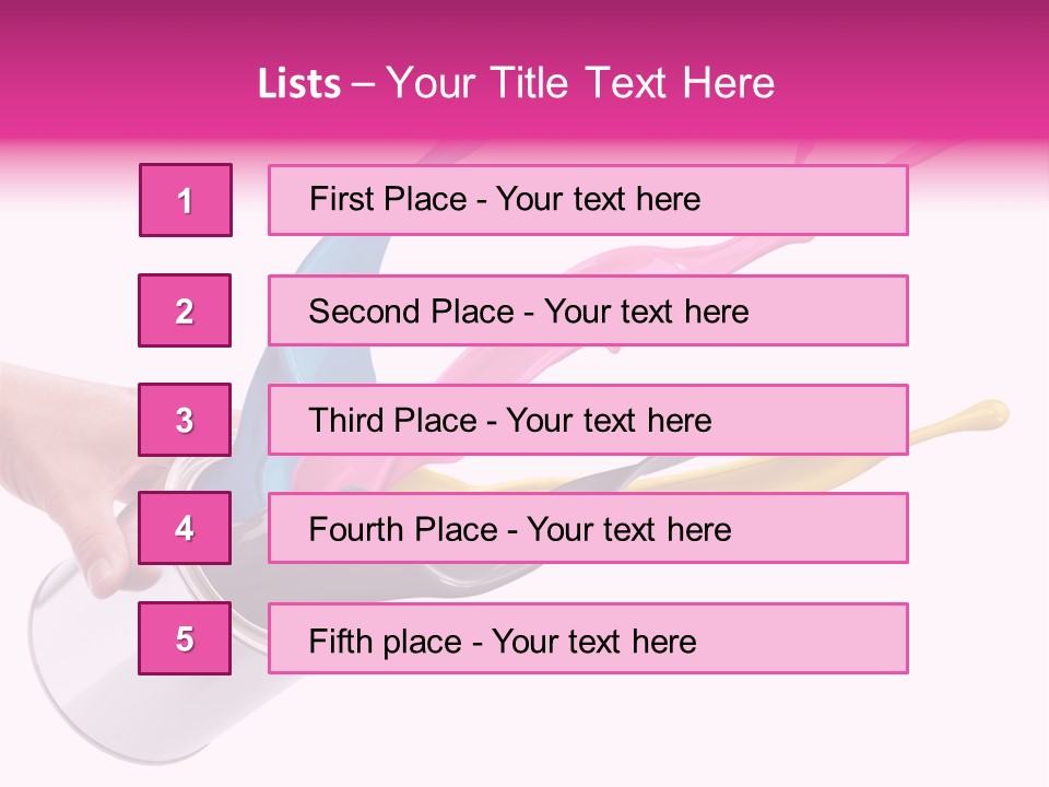 Container Cyan Tin PowerPoint Template