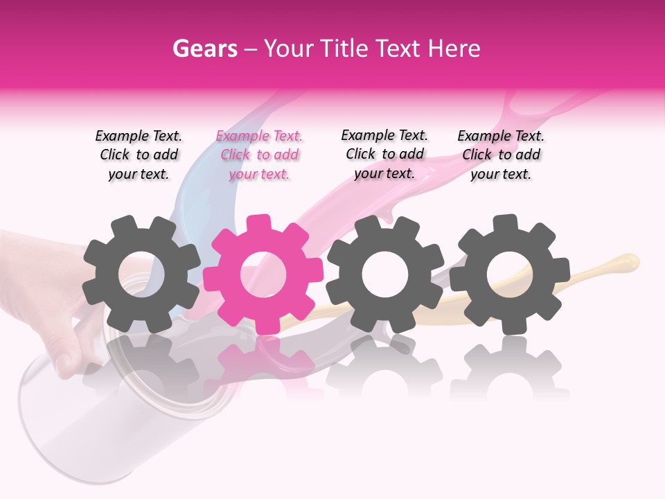 Container Cyan Tin PowerPoint Template