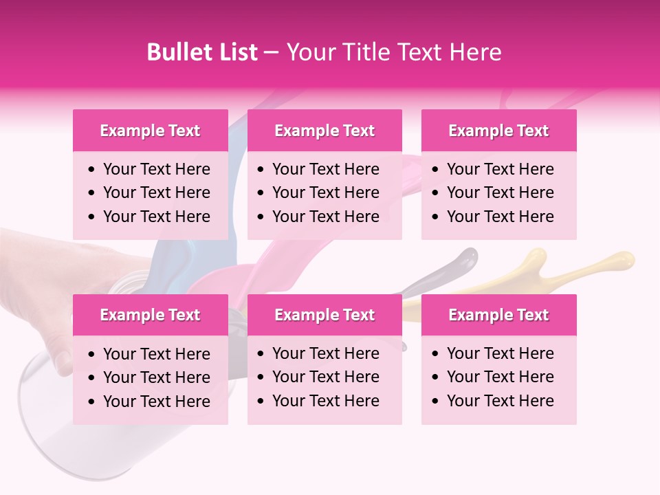 Container Cyan Tin PowerPoint Template