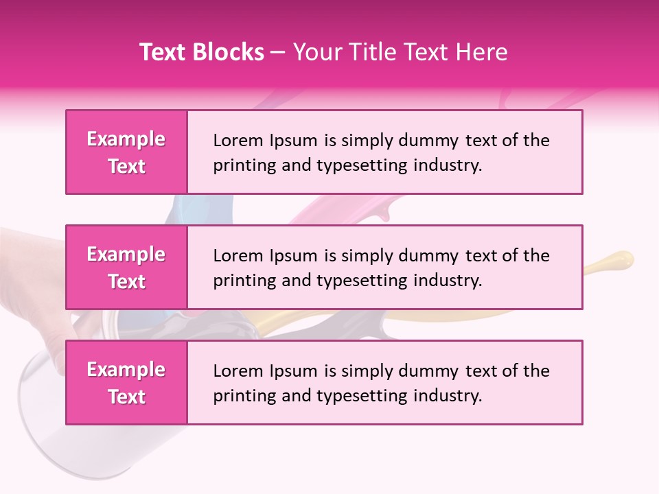 Container Cyan Tin PowerPoint Template