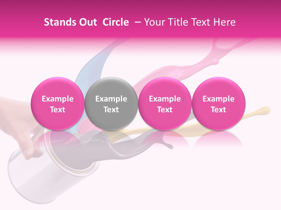 Container Cyan Tin PowerPoint Template