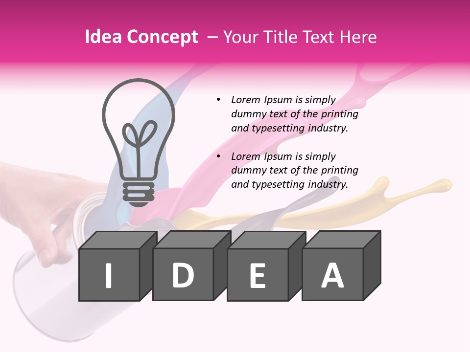 Container Cyan Tin PowerPoint Template