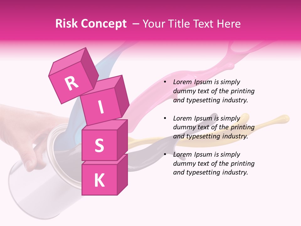 Container Cyan Tin PowerPoint Template