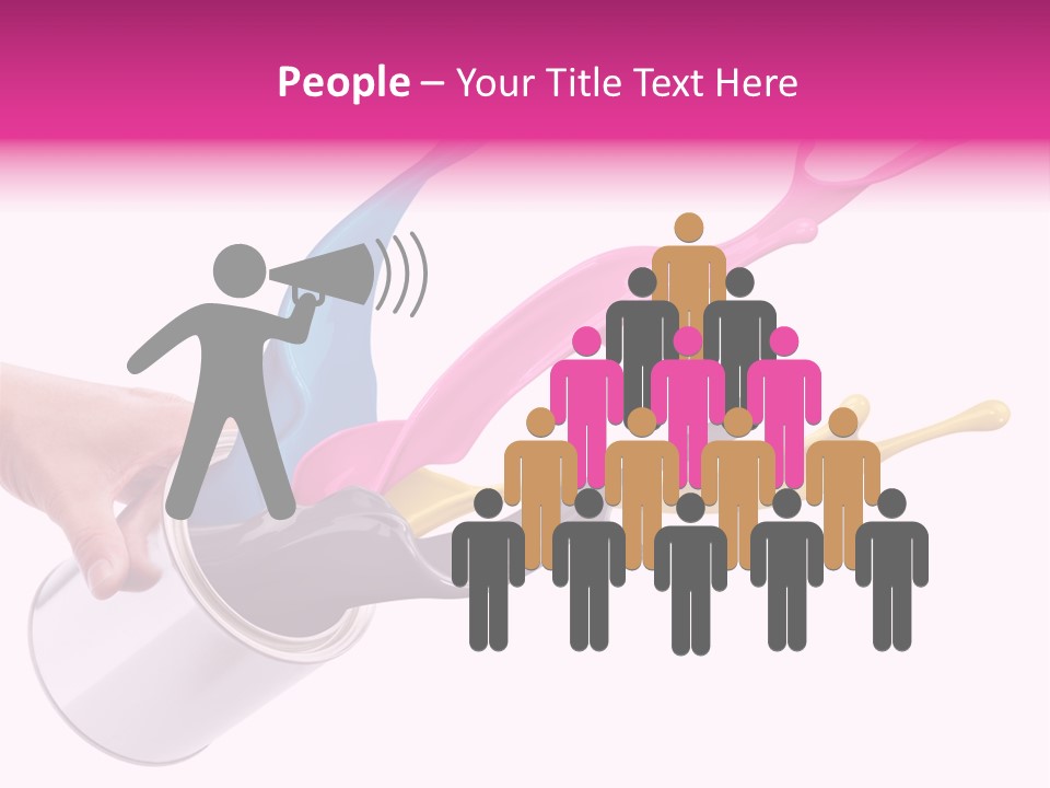 Container Cyan Tin PowerPoint Template