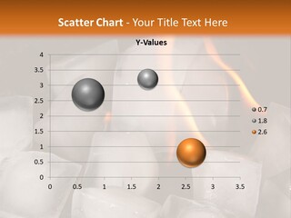Opposite Flame Ice Cubes PowerPoint Template