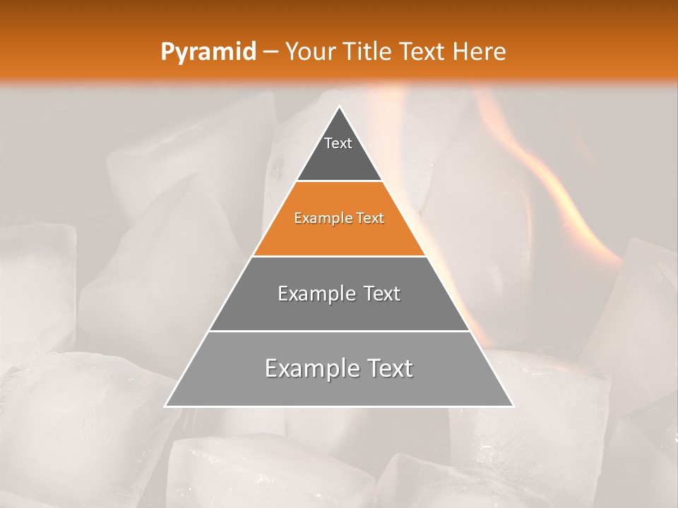 Opposite Flame Ice Cubes PowerPoint Template