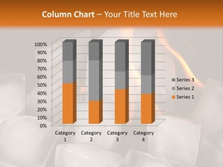 Opposite Flame Ice Cubes PowerPoint Template