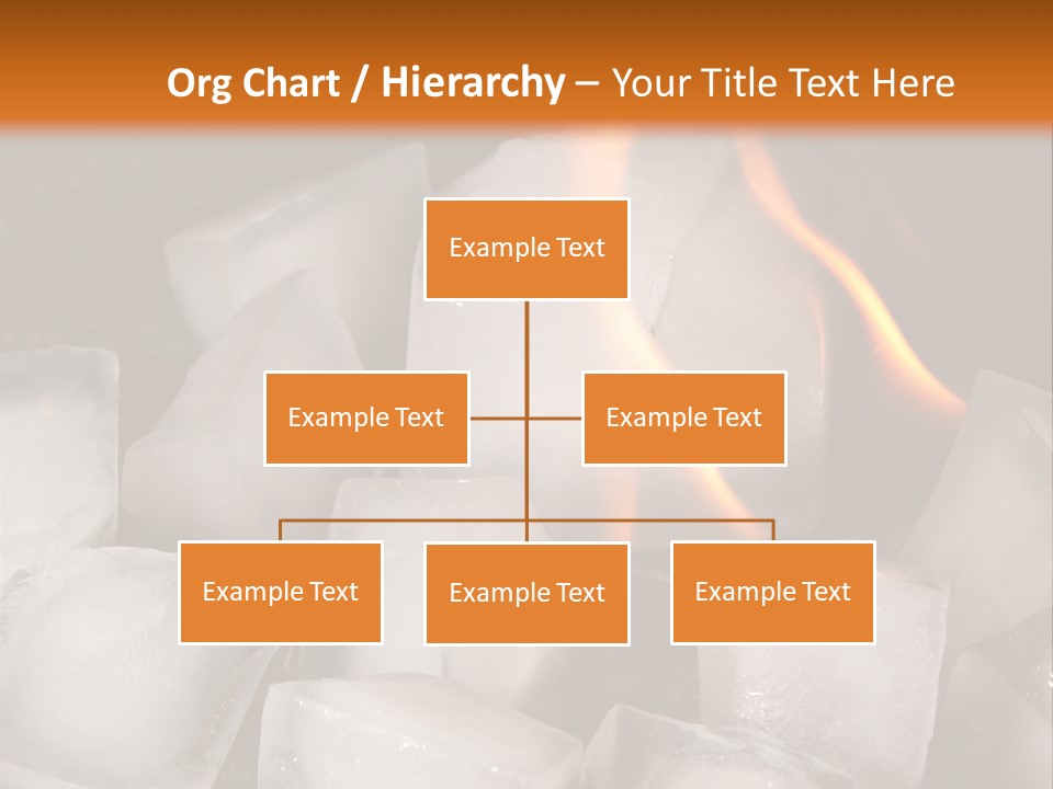 Opposite Flame Ice Cubes PowerPoint Template