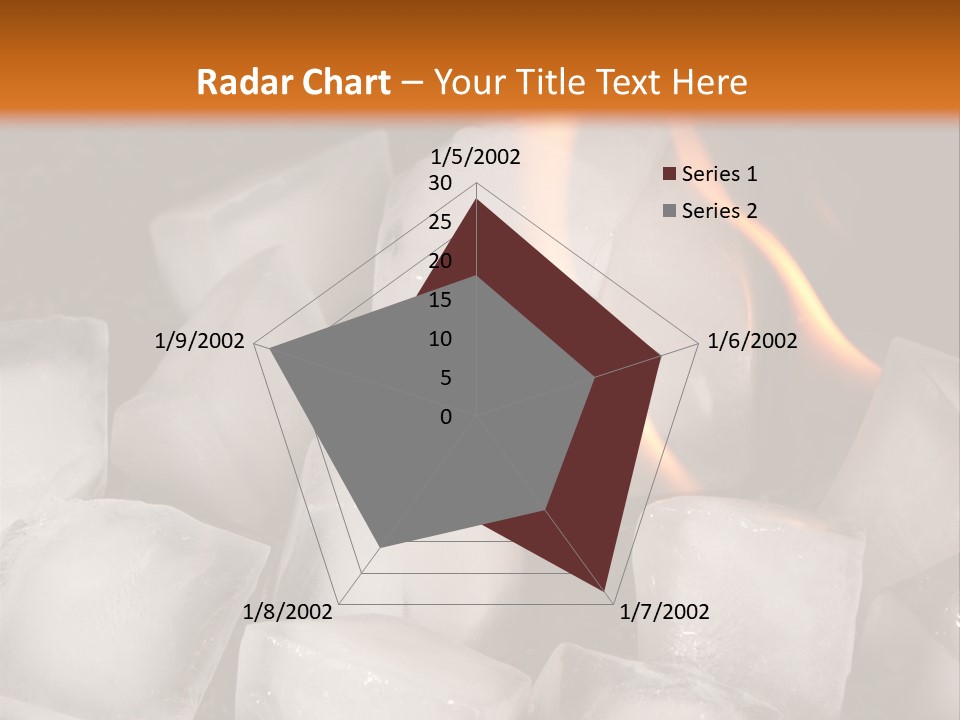 Opposite Flame Ice Cubes PowerPoint Template