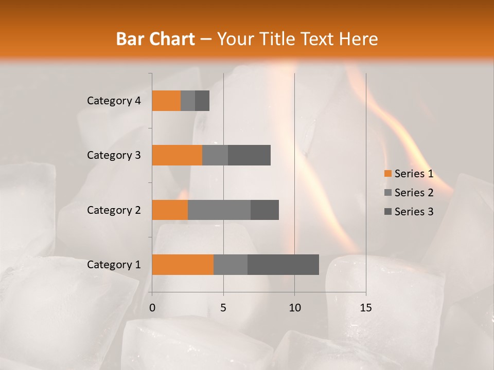 Opposite Flame Ice Cubes PowerPoint Template