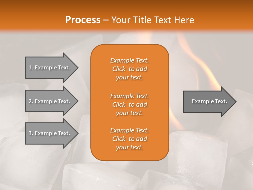 Opposite Flame Ice Cubes PowerPoint Template