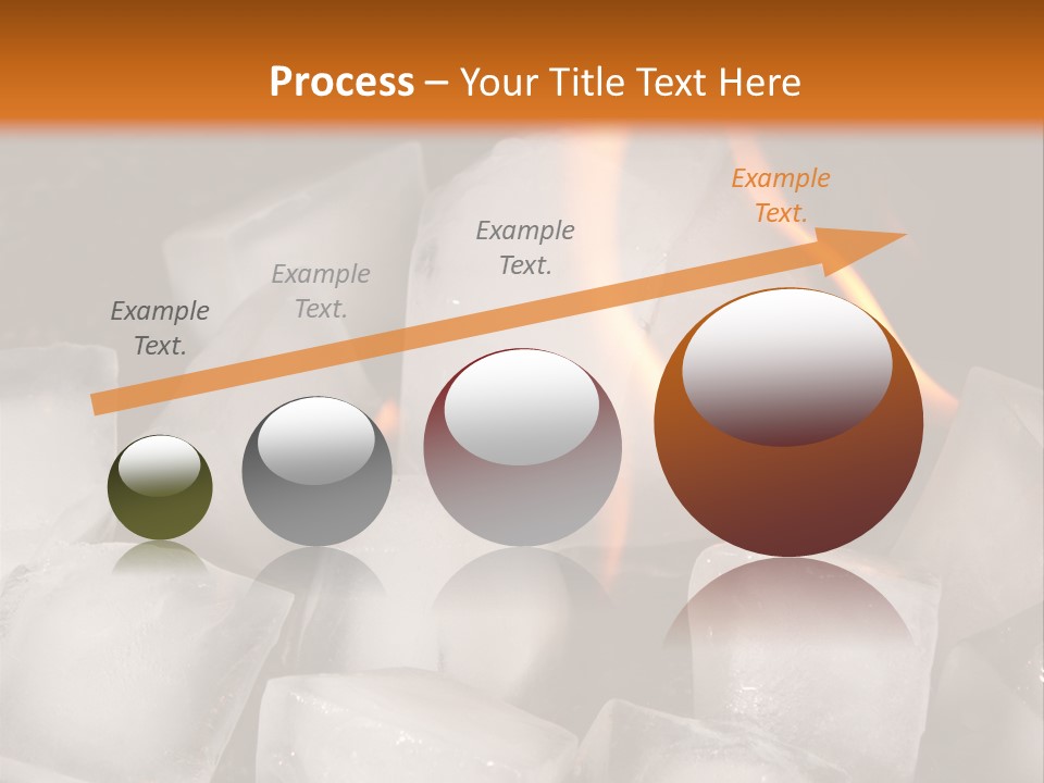 Opposite Flame Ice Cubes PowerPoint Template