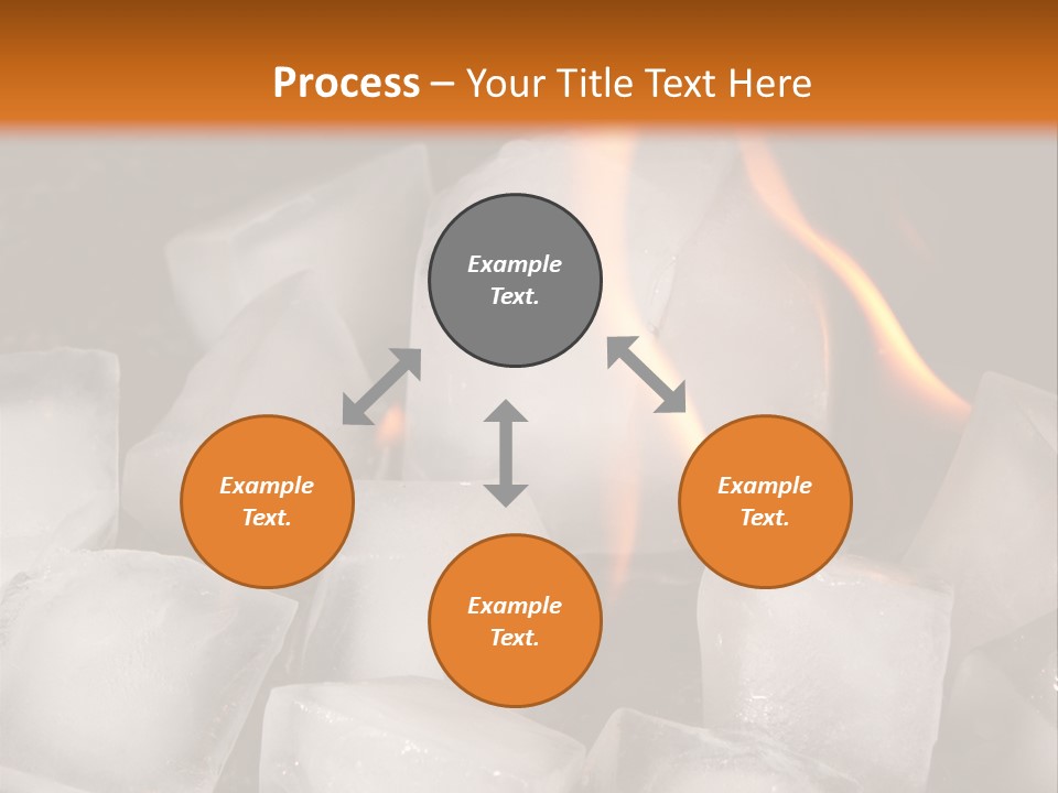 Opposite Flame Ice Cubes PowerPoint Template