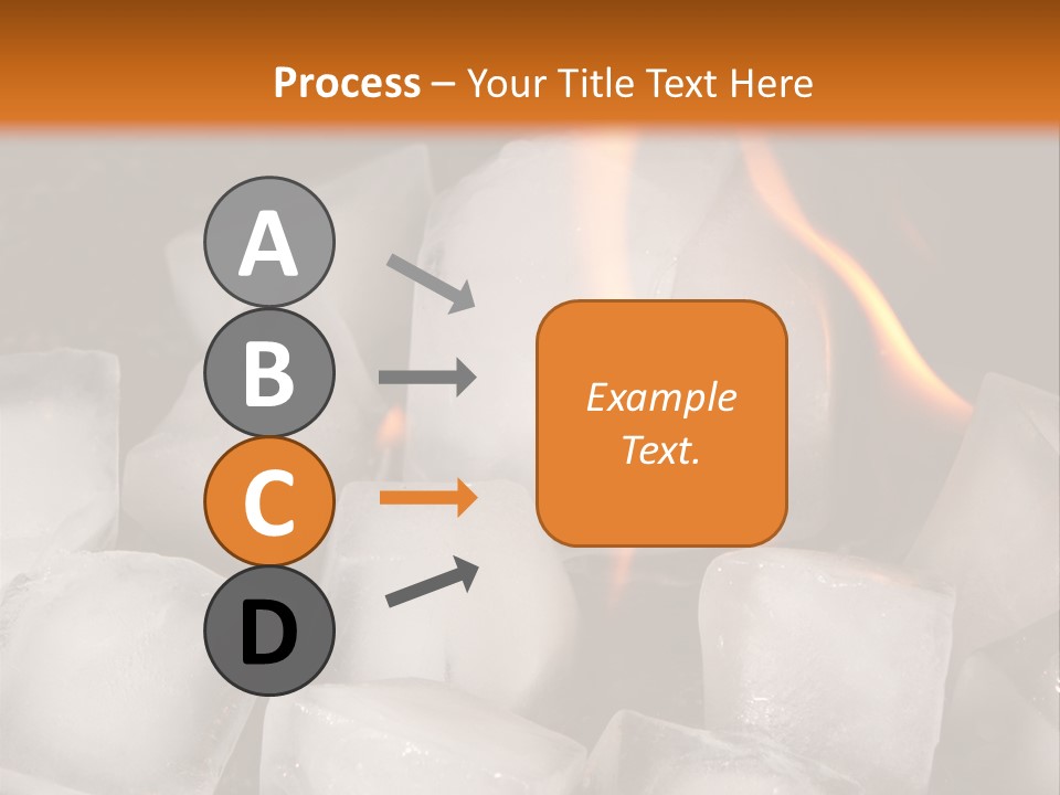 Opposite Flame Ice Cubes PowerPoint Template
