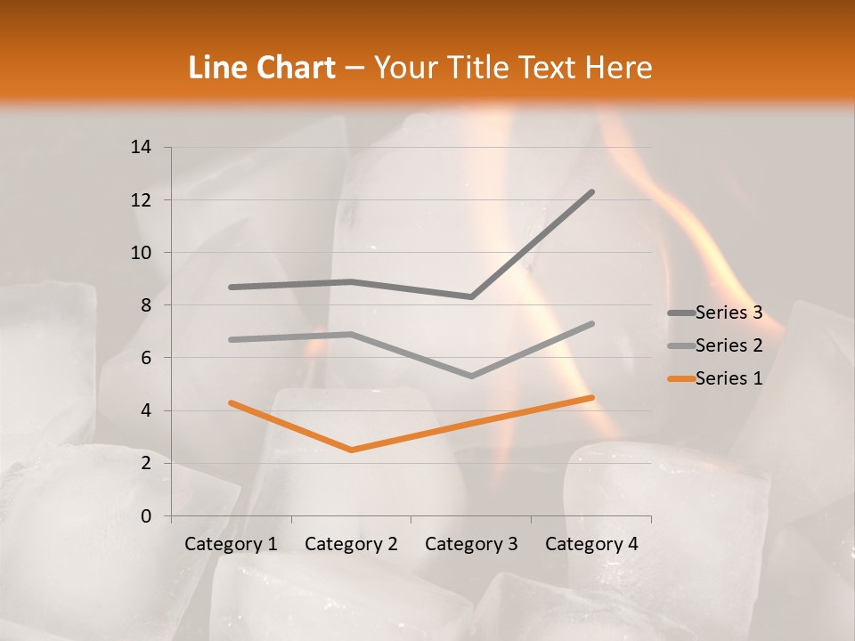 Opposite Flame Ice Cubes PowerPoint Template