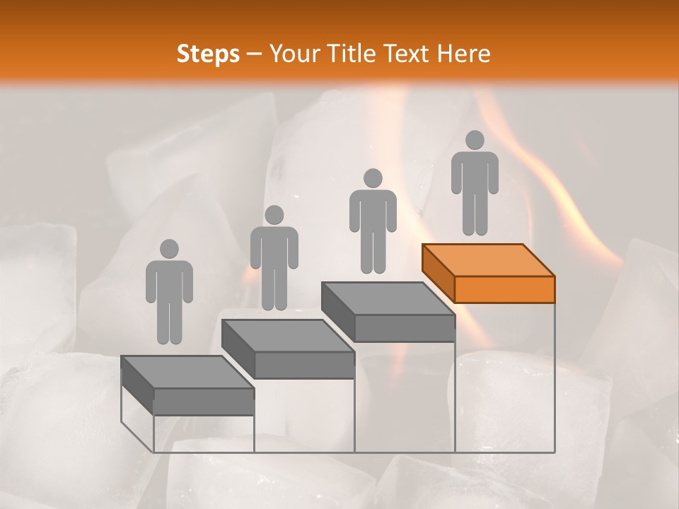 Opposite Flame Ice Cubes PowerPoint Template