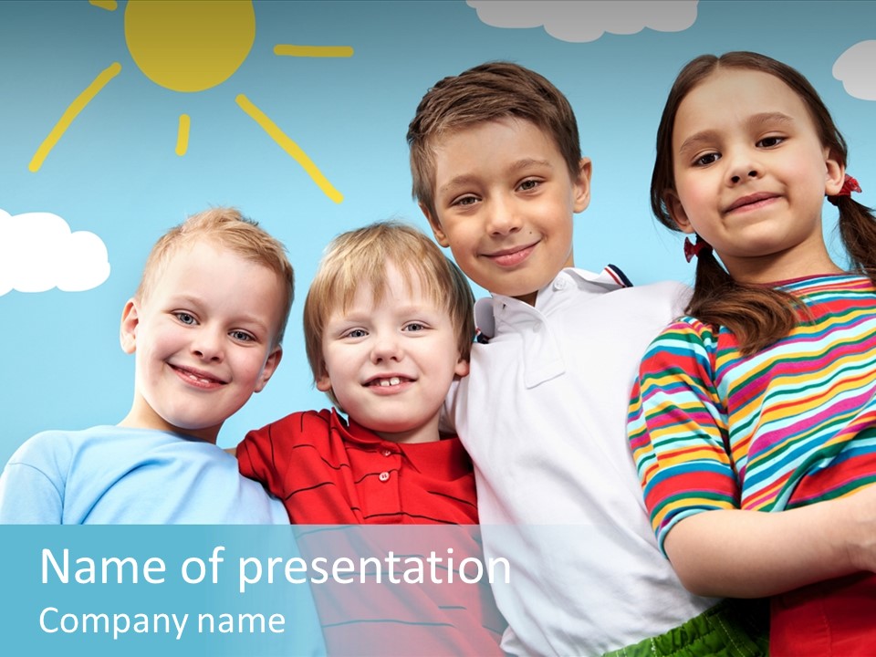 Pretty Sun Friendship PowerPoint Template