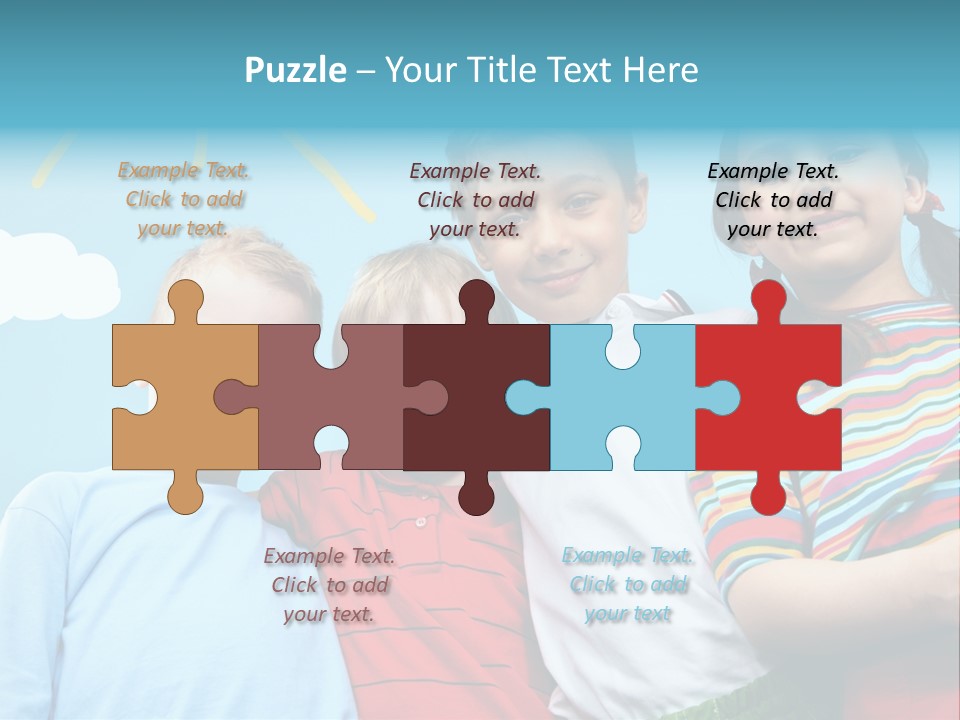 Pretty Sun Friendship PowerPoint Template