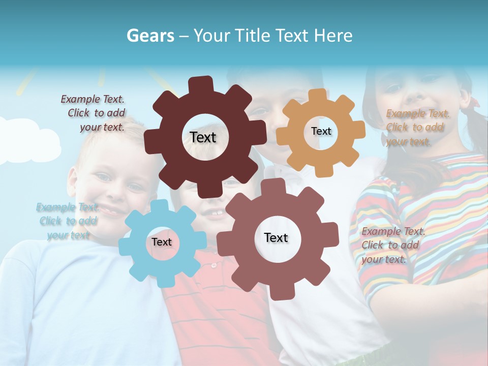 Pretty Sun Friendship PowerPoint Template