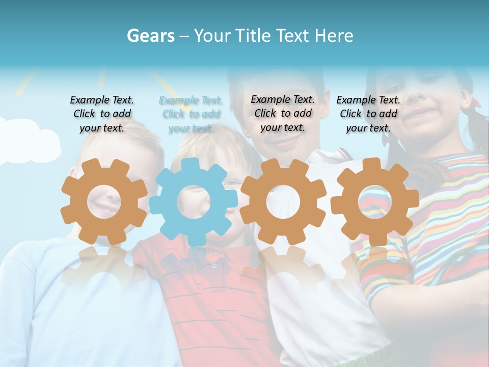 Pretty Sun Friendship PowerPoint Template