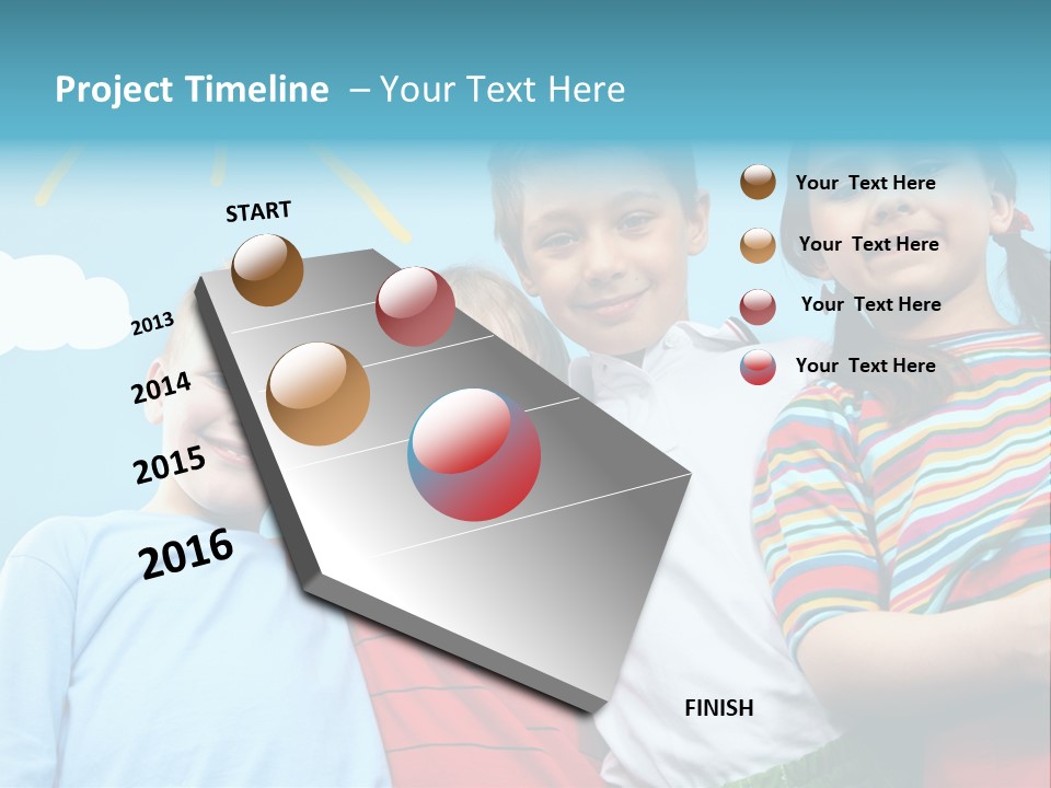 Pretty Sun Friendship PowerPoint Template