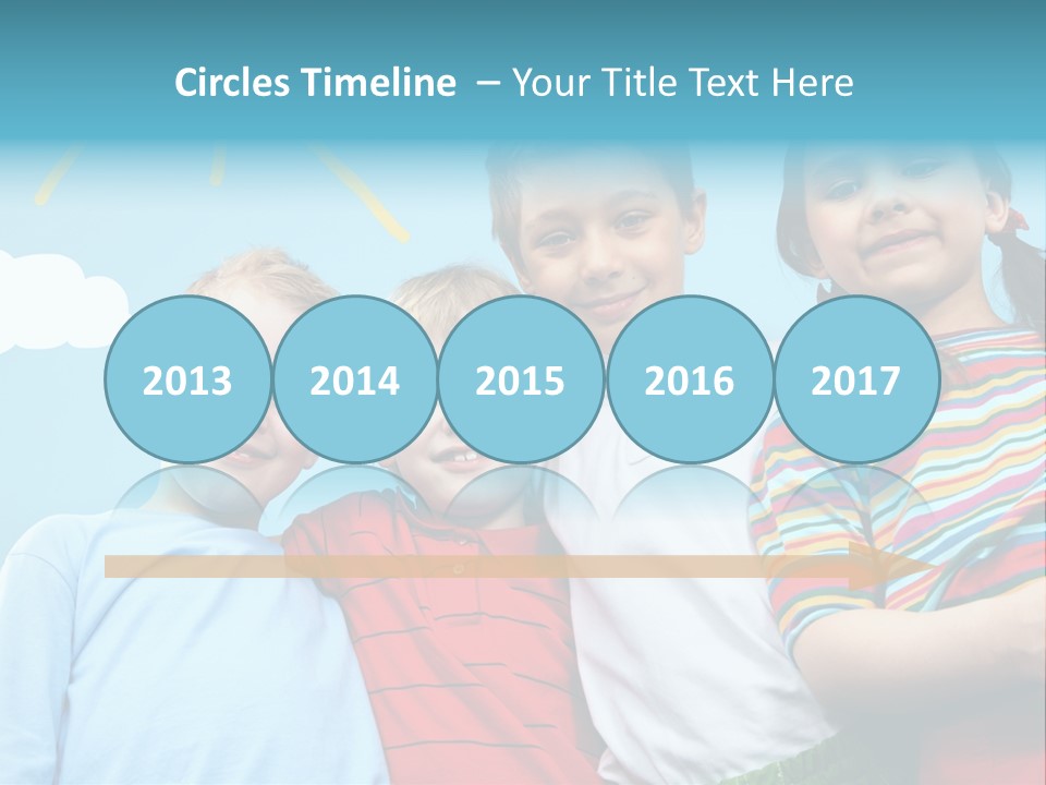 Pretty Sun Friendship PowerPoint Template