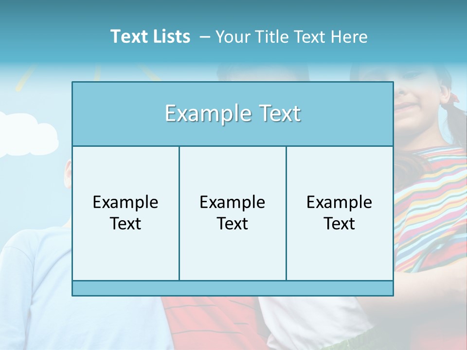 Pretty Sun Friendship PowerPoint Template