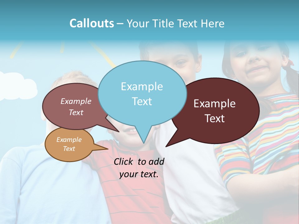 Pretty Sun Friendship PowerPoint Template