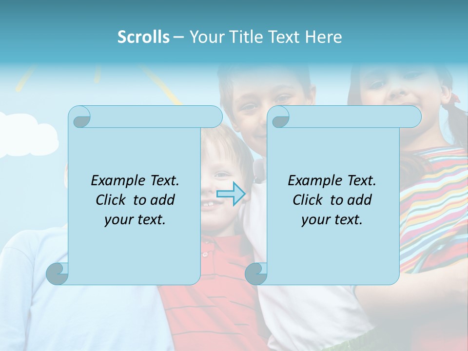 Pretty Sun Friendship PowerPoint Template