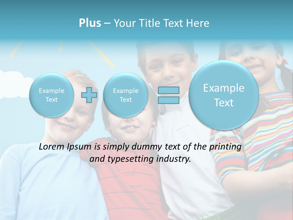 Pretty Sun Friendship PowerPoint Template