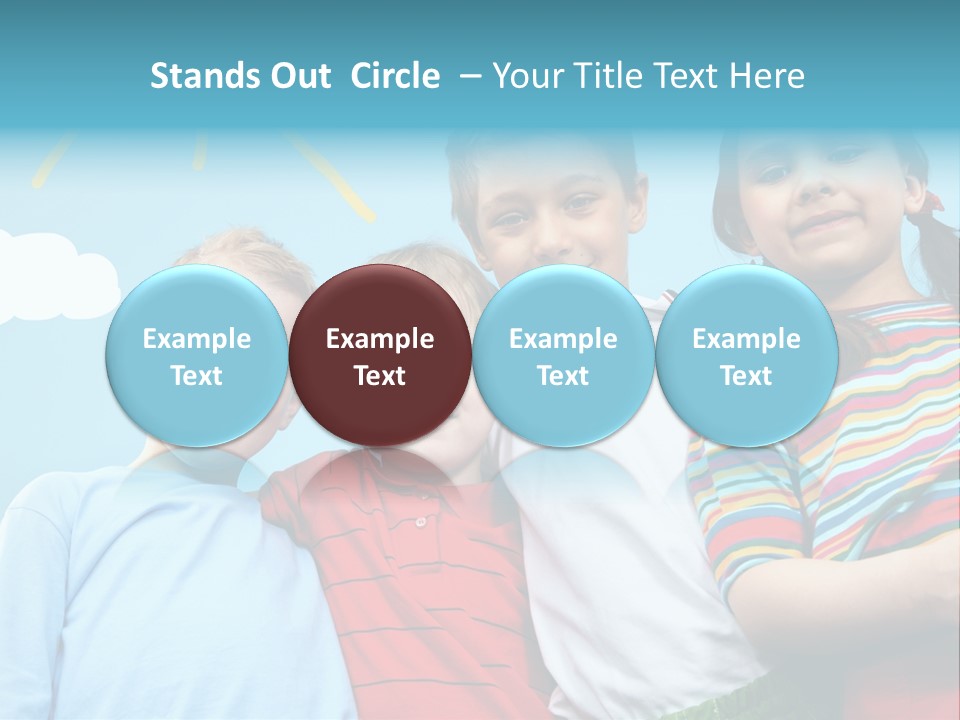 Pretty Sun Friendship PowerPoint Template